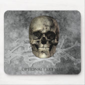 Skull & ein Haufen Knochen Halloween Gothic Mousepad (Vorne)