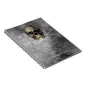 Skull & ein Haufen Knochen Halloween Gothic Notizblock (Rechte Seite)