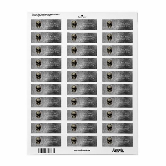 Skull & ein Haufen Knochen Halloween Gotisches Par (Vorne)