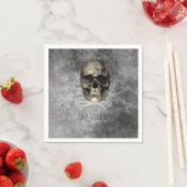 Skull & ein Haufen Knochen Halloween Gotisches Par Serviette (Beispiel)