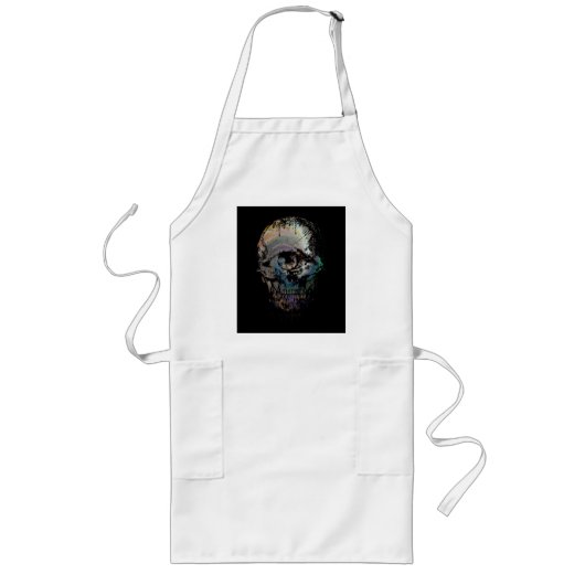 SKULL EYE SKELETON HALLOWEEN GIFT LANGE SCHÜRZE (Vorne)