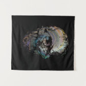 SKULL EYE SKELETON HALLOWEEN GIFT WANDTEPPICH (Vorderseite (Horizontal))