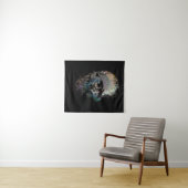 SKULL EYE SKELETON HALLOWEEN GIFT WANDTEPPICH (Beispiel (Horizontal))