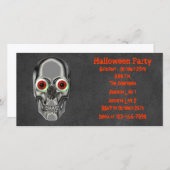 Skull Eyeballs Halloween-Party Einladung (Vorne/Hinten)