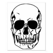 Skull face 2 Briefmarke zur Illustration Gummistempel (Prägung)