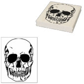 Skull face 2 Briefmarke zur Illustration Gummistempel (Stempel)
