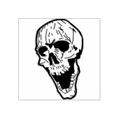 Skull face 3 Briefmarke zur Illustration Gummistempel (Prägung)