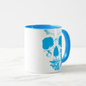 Skull Face Blue Tasse (VorderseiteRechts)