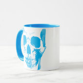 Skull Face Blue Tasse (Vorderseite Links)