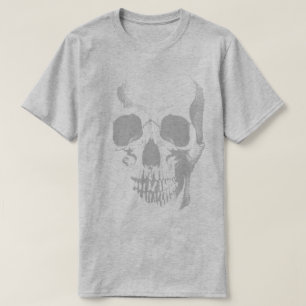 Skull Face Gray T - Shirt