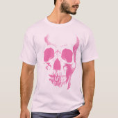Skull Face Pink T - Shirt (Vorderseite)