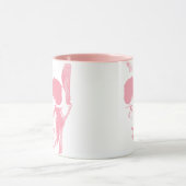 Skull Face Pink Tasse (Zentrum)