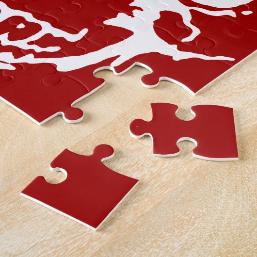 Skull - Fantasy Art aus dem Roten und Weißen Metal Puzzle (Seite)