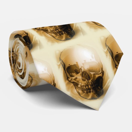 Skull Fantasy Art Krawatte (Gerollt)