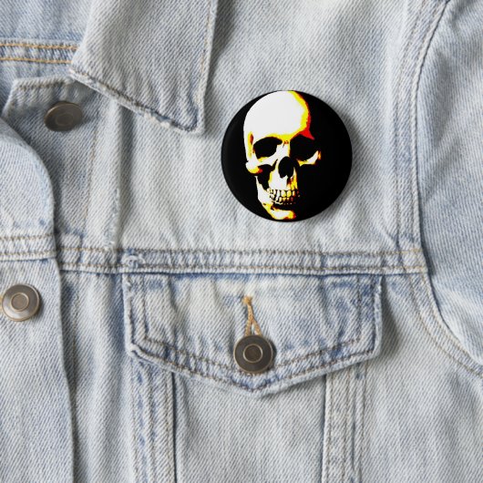 Skull Fantasy Art Rock Punk Button (Beispiel)