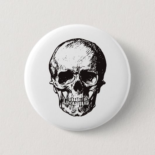Skull Fantasy Art Rock Punk Heavy Metal Button (Vorderseite)