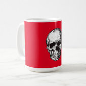 Skull Fantasy Art Rock Punk Heavy Metal Kaffeetasse (Vorderseite Links)