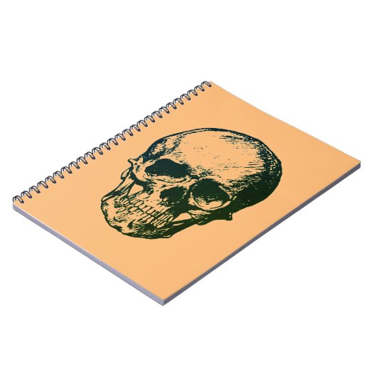 Skull Fantasy Art Rock Punk Heavy Metal Notizblock (Linke Seite)