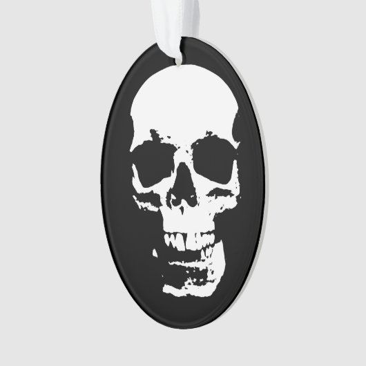 Skull Fantasy Art Rock Punk Heavy Metal Ornament (Vorderseite)