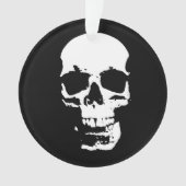 Skull Fantasy Art Rock Punk Heavy Metal Ornament (Vorderseite)