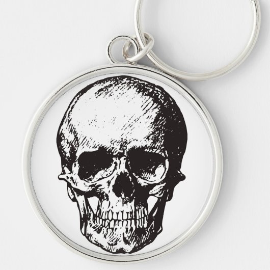 Skull Fantasy Art Rock Punk Heavy Metal Schlüsselanhänger (Vorne)