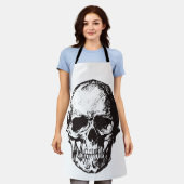 Skull Fantasy Art Rock Punk Heavy Metal Schürze (Getragen)
