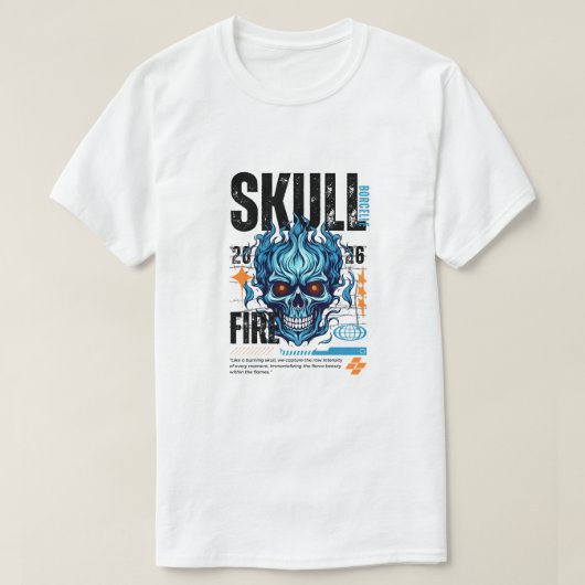 Skull fire T-Shirt (Design vorne)