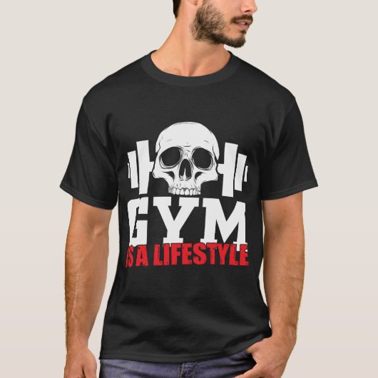 Skull-Fitness ist ein Lifestyle T-Shirt (Vorderseite)