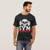 Skull-Fitness ist ein Lifestyle T-Shirt (Vorne ganz)