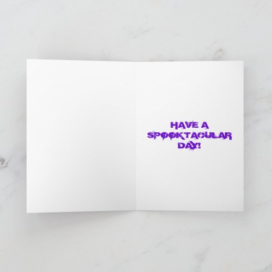 Skull Flame Geburtstagskarte Karte (Innenseite)