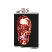 Skull-Flask Red Chrome Flachmann (Links)