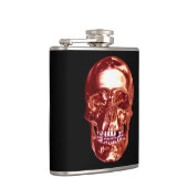 Skull-Flask Red Chrome Flachmann (Rechts)