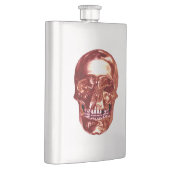 Skull-Flask Red Chrome Flachmann (Rechts)