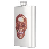 Skull-Flask Red Chrome Flachmann (Links)