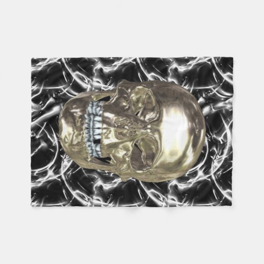 Skull-Fleece Blanket Fleecedecke (Vorderseite (Horizontal))