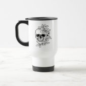Skull Floral Art Reisebecher (Links)