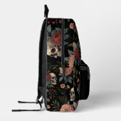 Skull Floral Dark Backpack  Bedruckter Rucksack (Links)