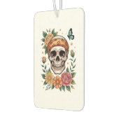 Skull Floral Halloween Spooky Autolufterfrischer (Links)