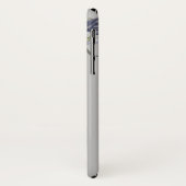 Skull Floral Rose Schwarz-weiß Goth Halloween Case (Hinten/Links)