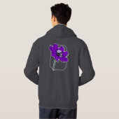 Skull flower hoodie (Schwarz voll)