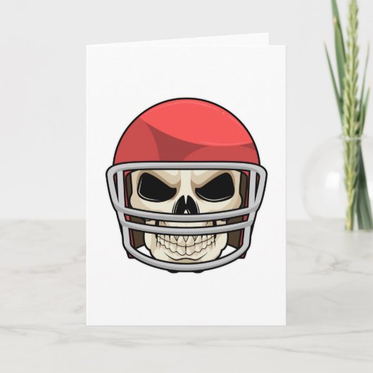 Skull Football Helm Karte (Vorderseite)