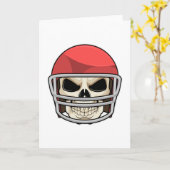 Skull Football Helm Karte (Gelbe Blume)