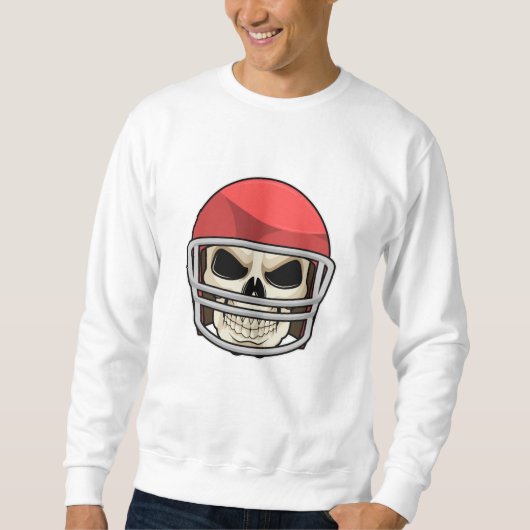 Skull Football Helm Sweatshirt (Vorderseite)