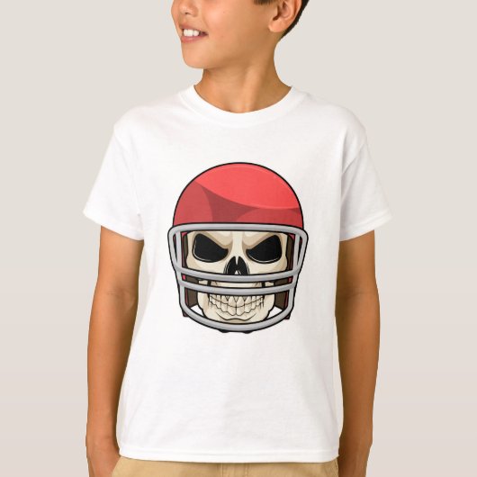 Skull Football Helm T-Shirt (Vorderseite)