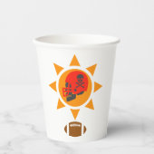 Skull Football Pappbecher (Vorderseite)