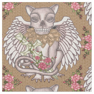 Skull Gargoyle Stoff