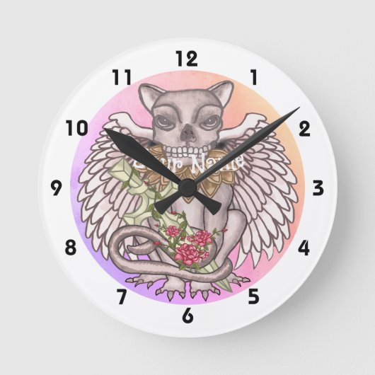 Skull Gargoyle Uhr (Vorderseite)