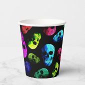 Skull gemustert pappbecher (Vorderseite)