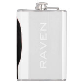Skull Girl Day of Dead Personalize Name Flask Flachmann (Rückseite)