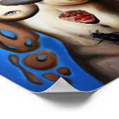 Skull Girl Poster (Ecke)